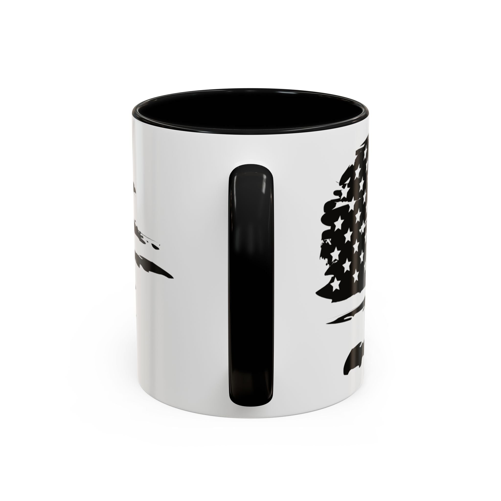 Americana Accent Mug - Black Handle Coffee Cup | 4th of July Gift | Kitchen Decor