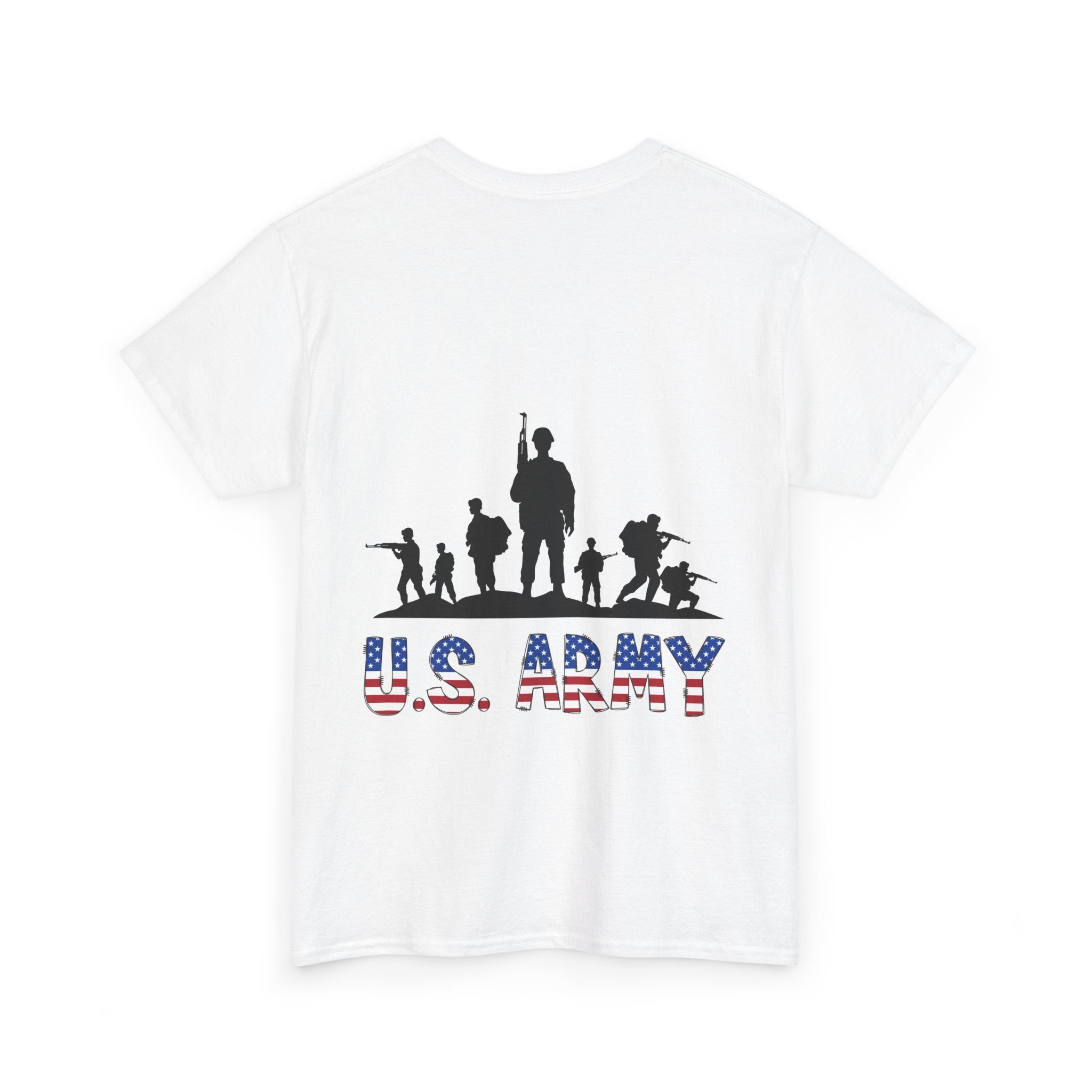 Army Salute Tribute Tee - Heavy Cotton Shirt Honoring Military Heroes | Veteran's Gift