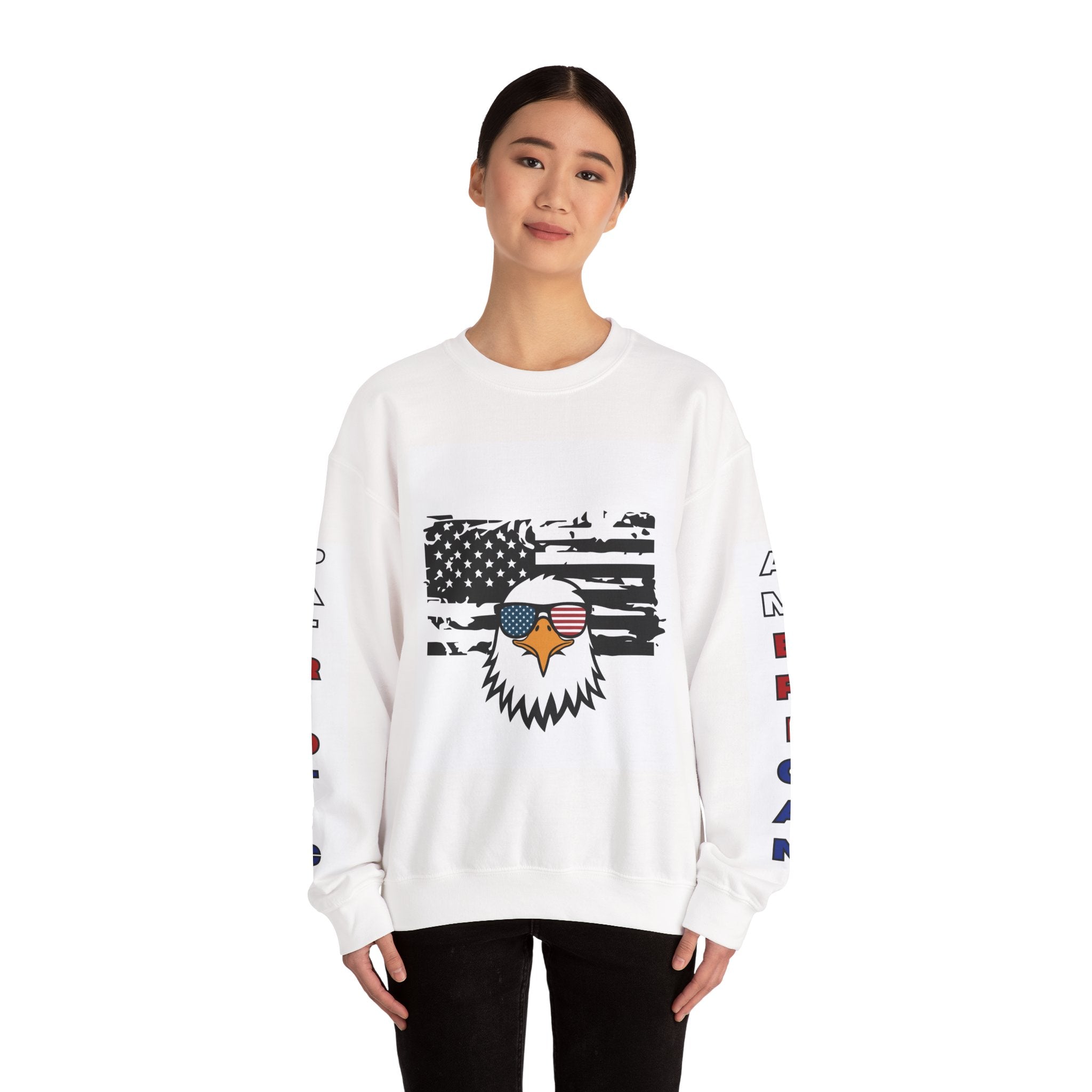 Liberty Crewneck - Classic American Patriotic Sweatshirt for Veterans & Patriots