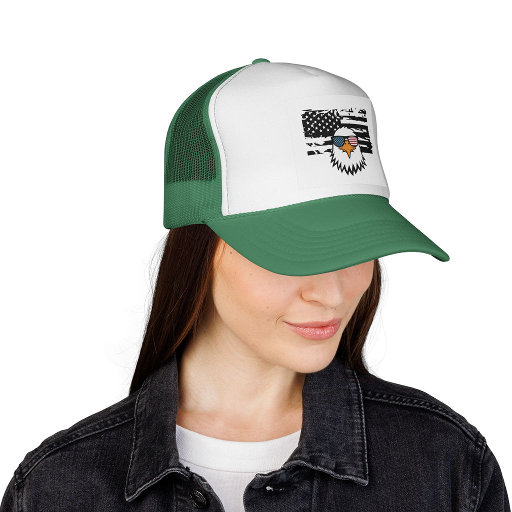 American Patriot Trucker Hat - Classic Cap for Veterans & Freedom Lovers