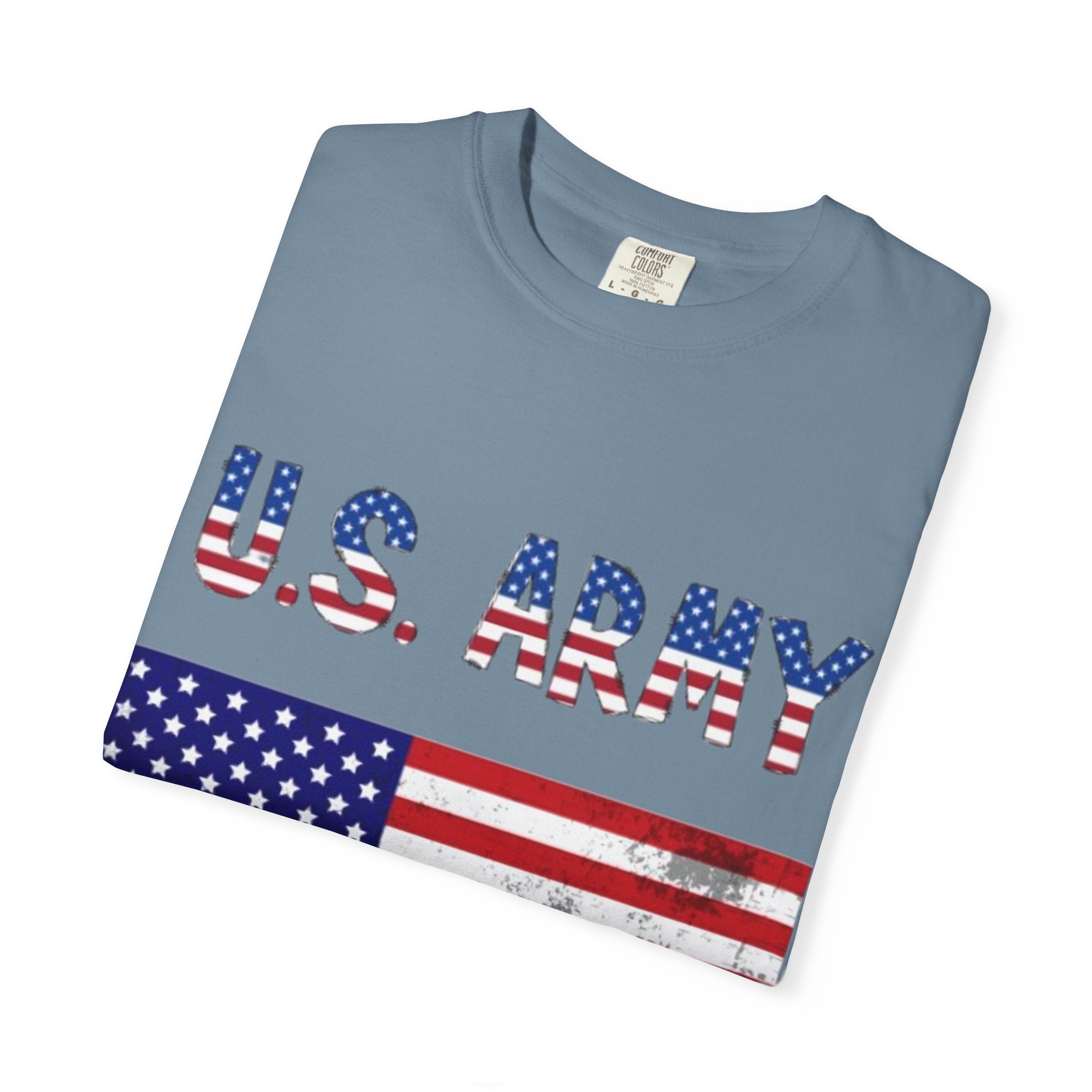 Patriotic U.S. Army T-Shirt for Veterans, Casual Wear, Memorial Day, Independence Day, Gift for Military Families