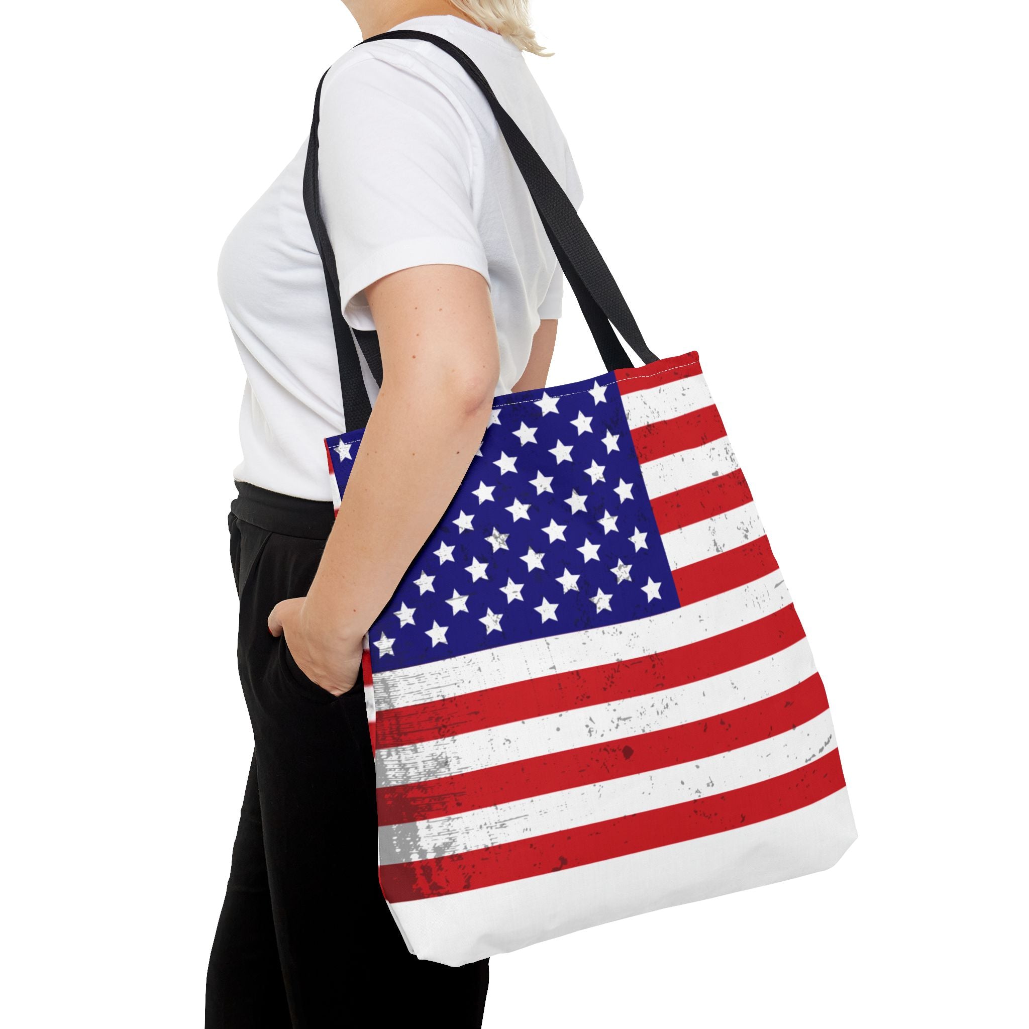 Patriotic Tote Bag - All-Over Print American Pride Bag for Shopping & Everyday Use
