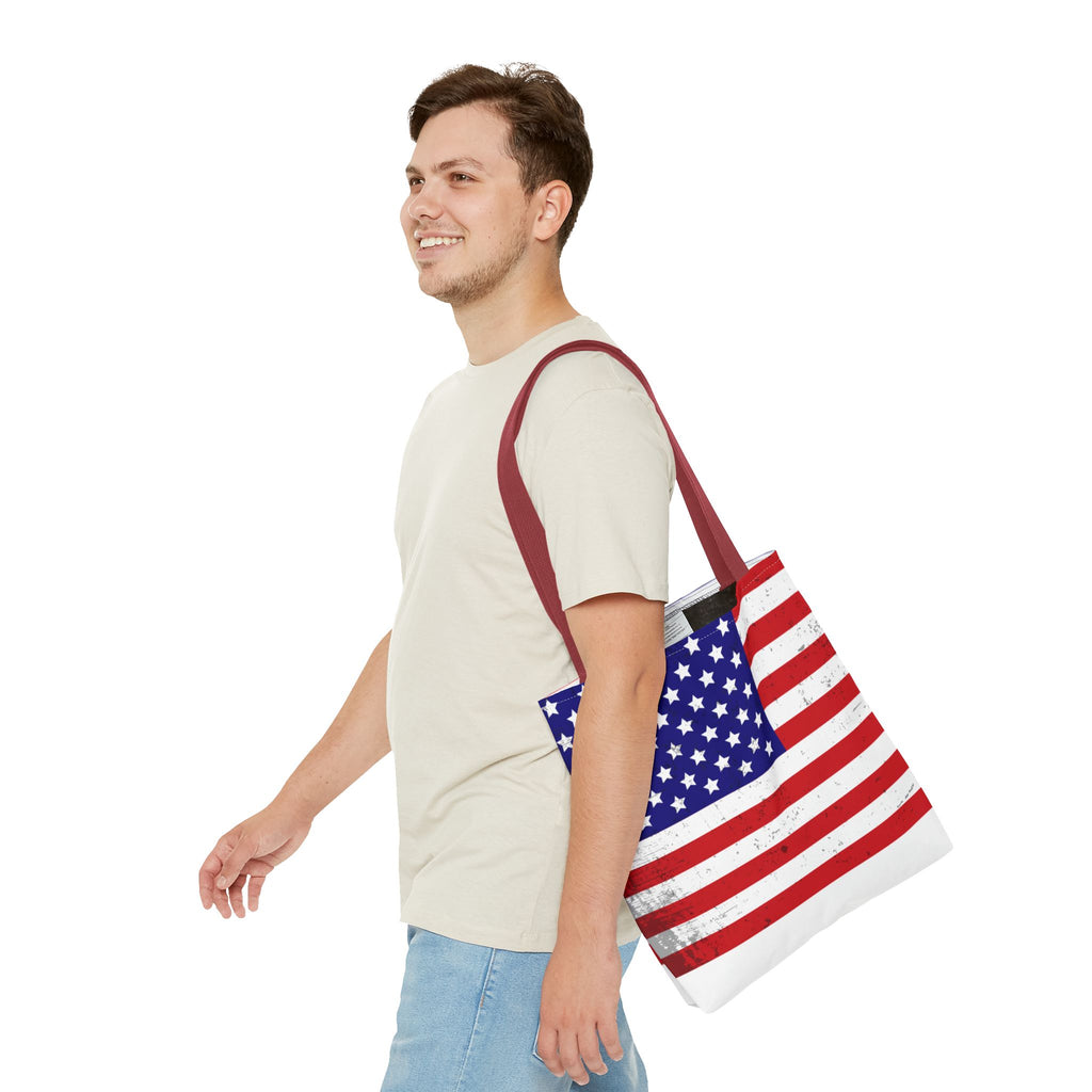 Patriotic Tote Bag - All-Over Print American Pride Bag for Shopping & Everyday Use