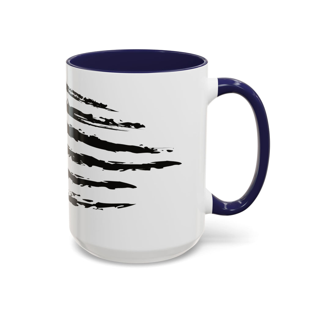 Americana Accent Mug - Black Handle Coffee Cup | 4th of July Gift | Kitchen Decor
