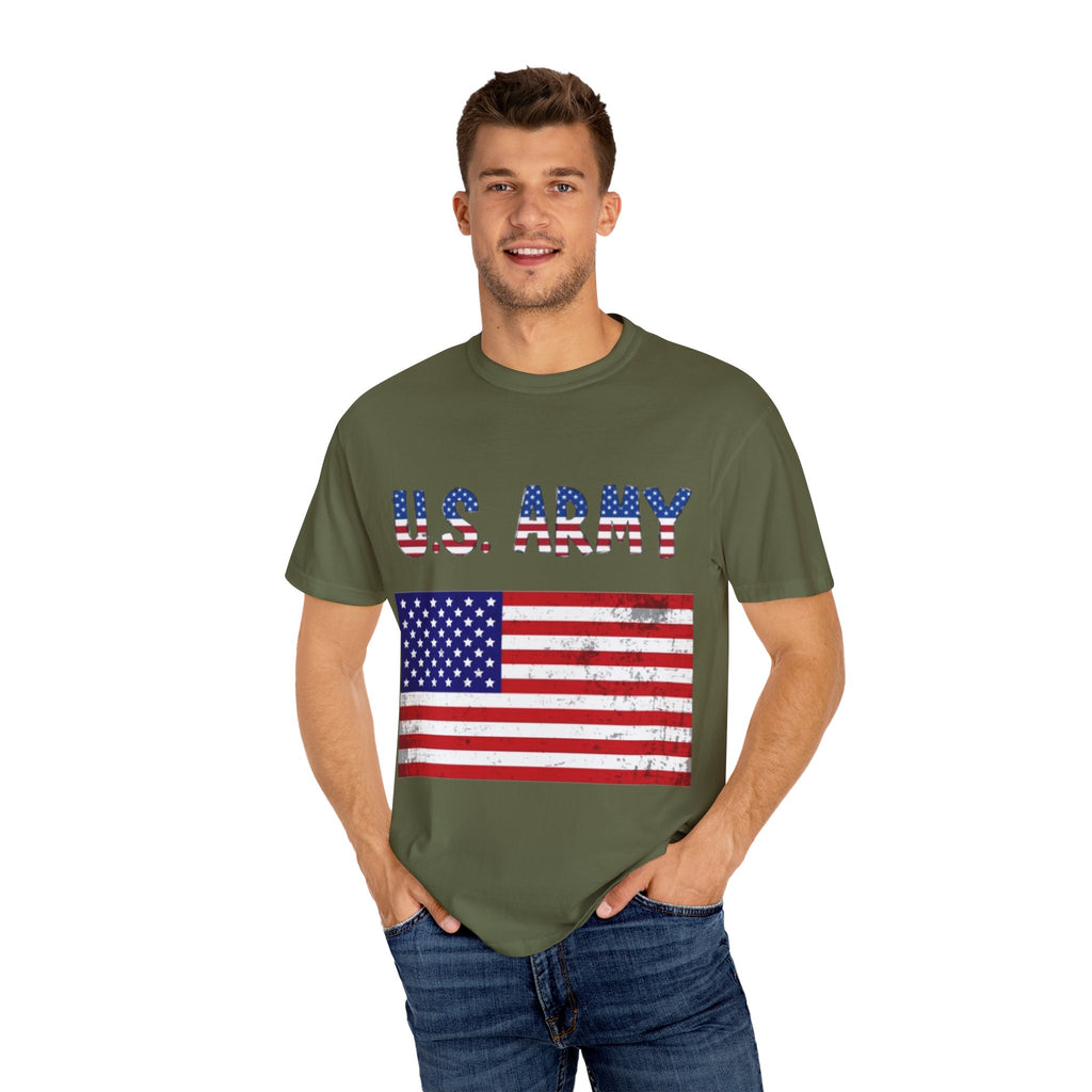 Patriotic U.S. Army T-Shirt for Veterans, Casual Wear, Memorial Day, Independence Day, Gift for Military Families