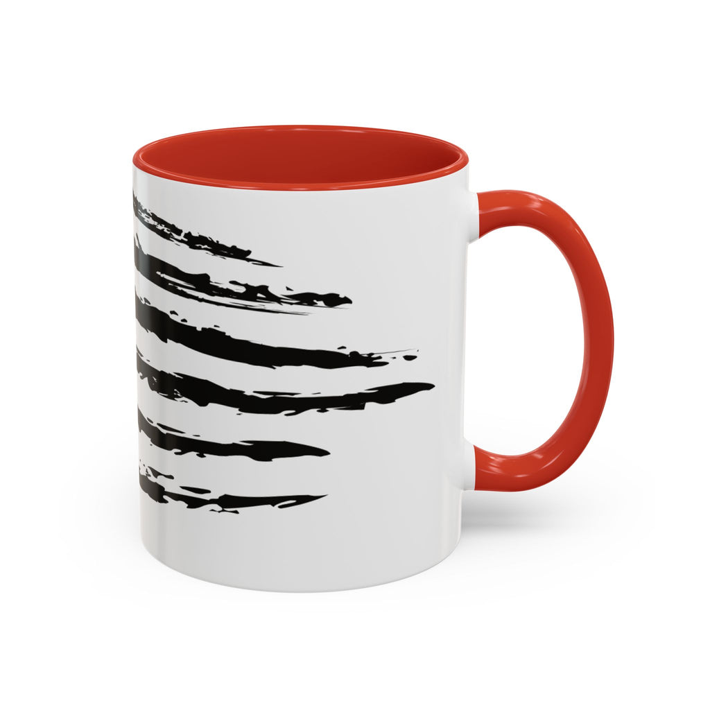 Americana Accent Mug - Black Handle Coffee Cup | 4th of July Gift | Kitchen Decor