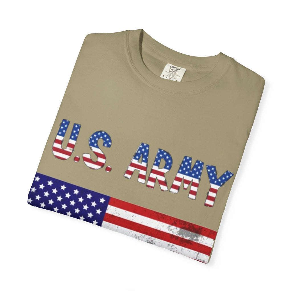 Patriotic U.S. Army T-Shirt for Veterans, Casual Wear, Memorial Day, Independence Day, Gift for Military Families
