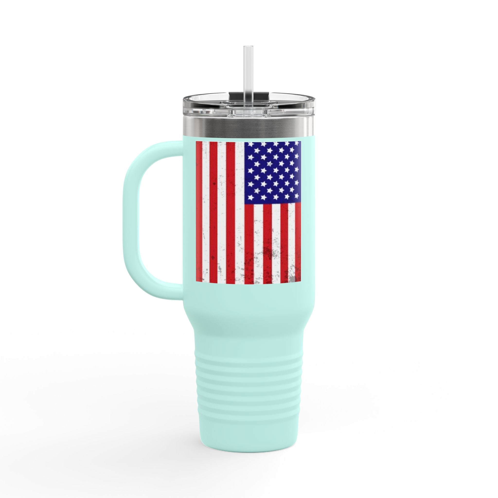 Patriotic Insulated Travel Mug - 40oz, American Pride, Reusable to-go Cup, USA Gifts, Durable Coffee Mug, Perfect for Travel