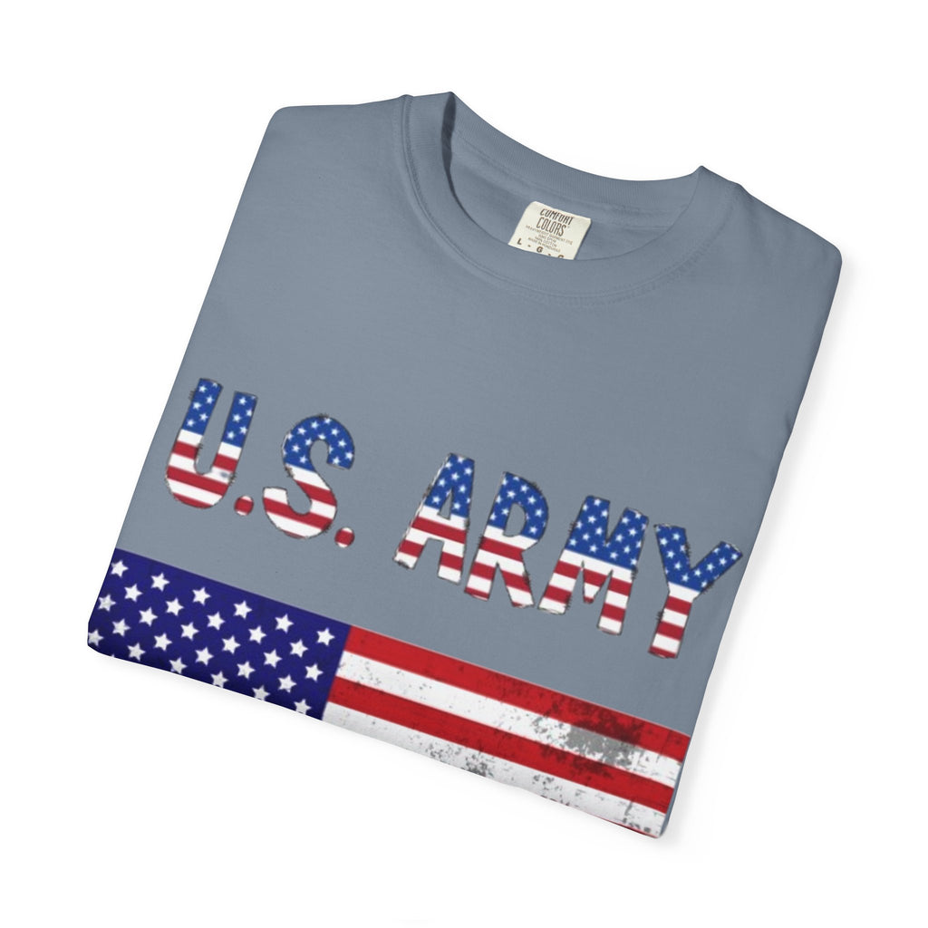 Patriotic U.S. Army T-Shirt for Veterans, Casual Wear, Memorial Day, Independence Day, Gift for Military Families