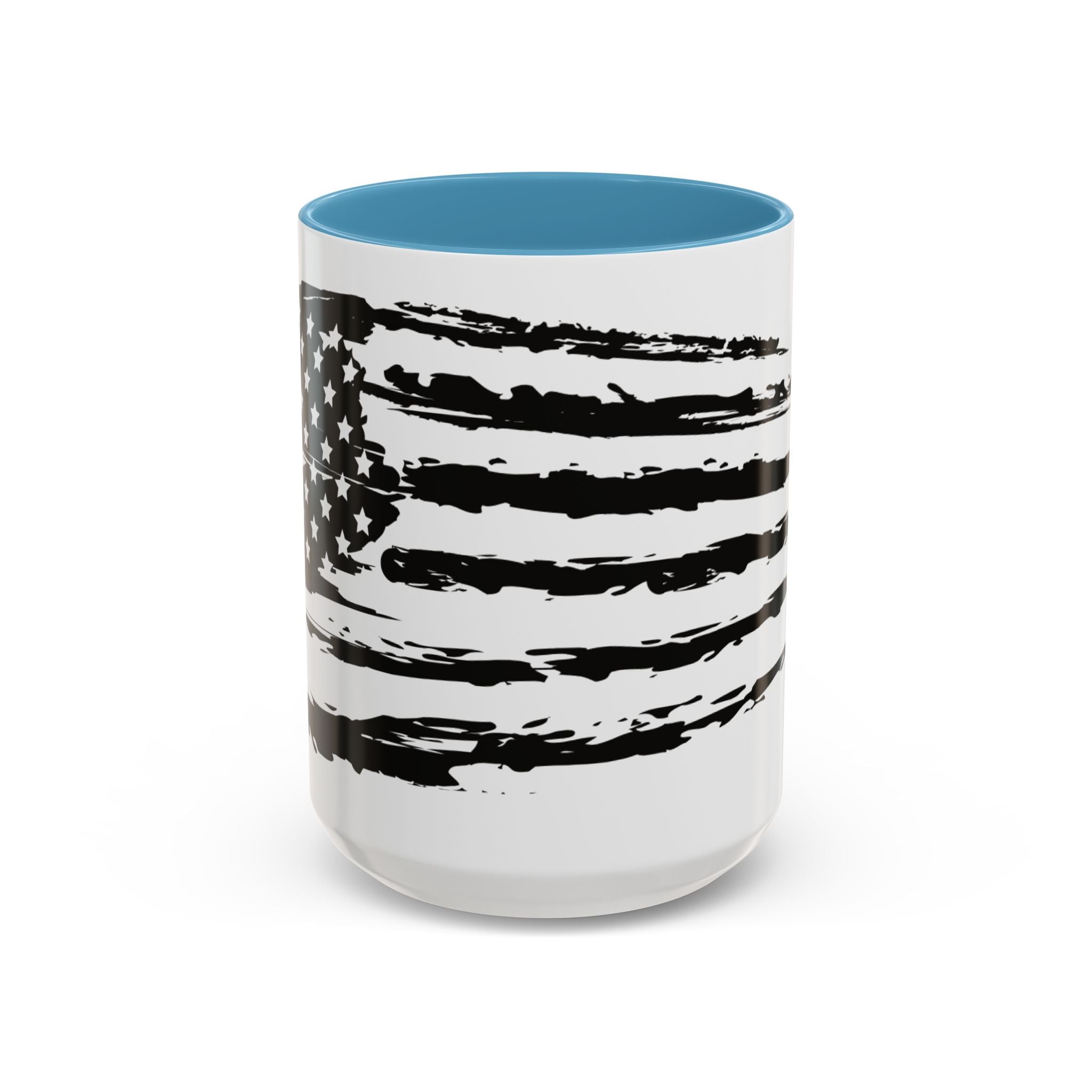 Americana Accent Mug - Black Handle Coffee Cup | 4th of July Gift | Kitchen Decor