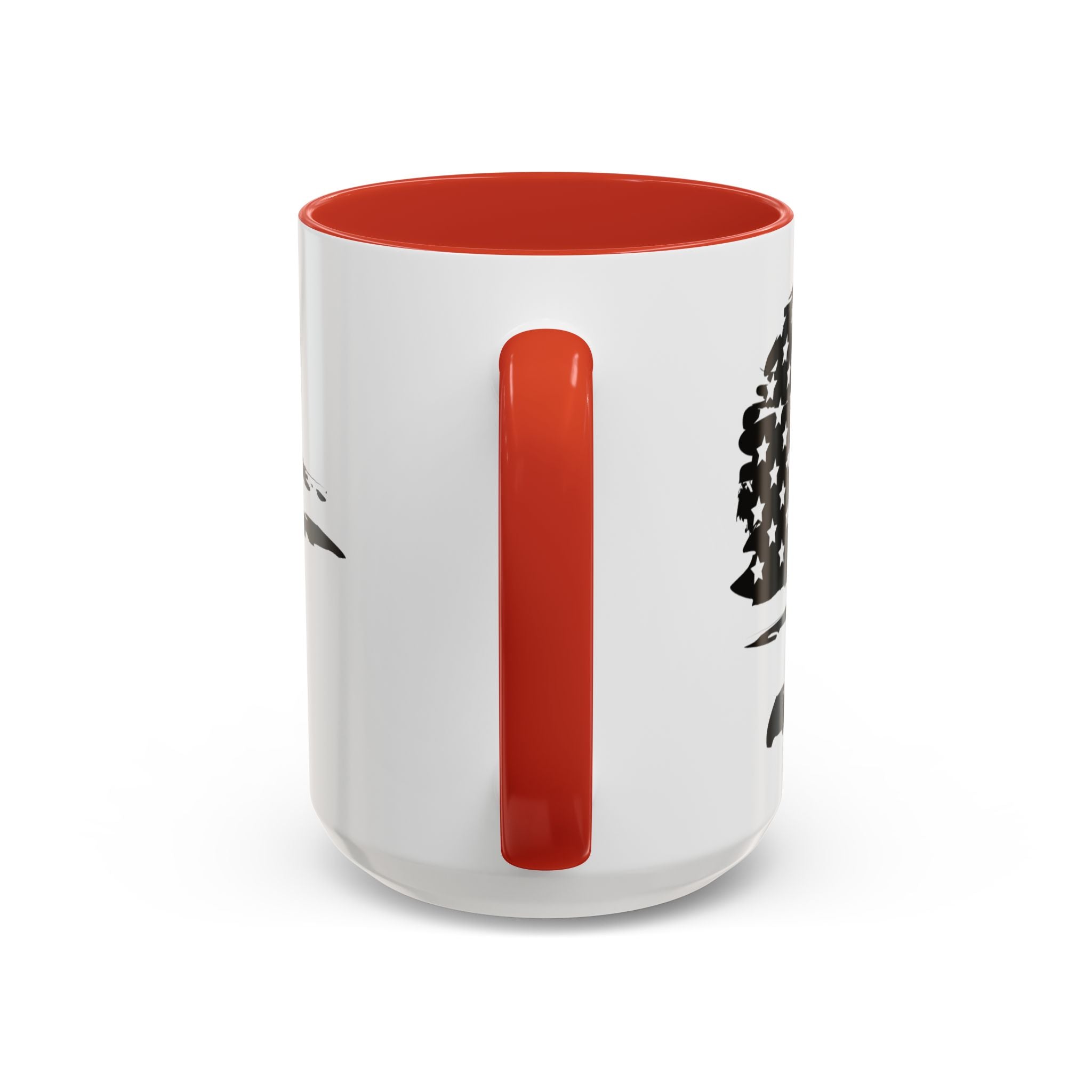 Americana Accent Mug - Black Handle Coffee Cup | 4th of July Gift | Kitchen Decor