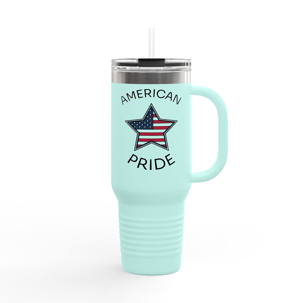 Patriotic Insulated Travel Mug - 40oz, American Pride, Reusable to-go Cup, USA Gifts, Durable Coffee Mug, Perfect for Travel