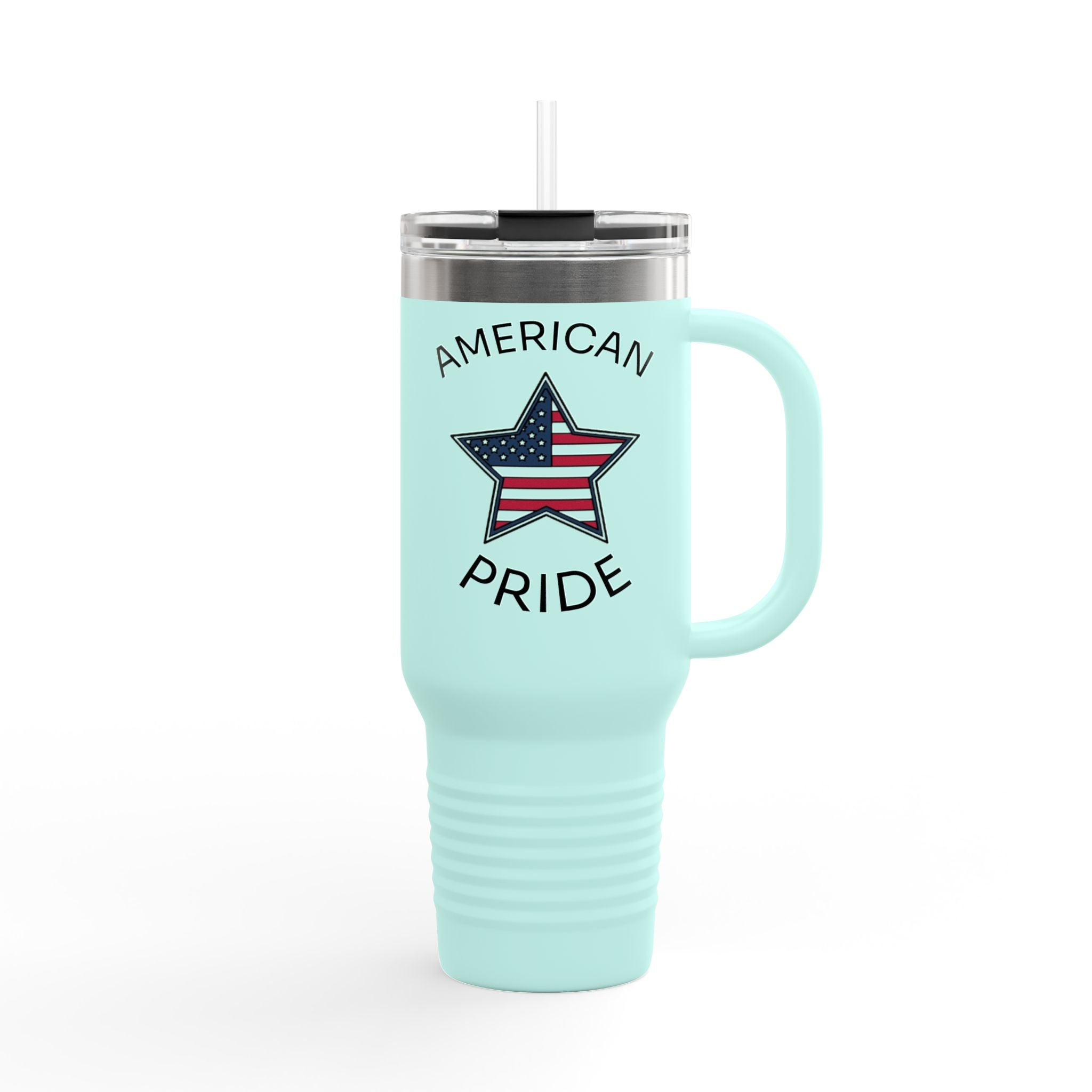 Patriotic Insulated Travel Mug - 40oz, American Pride, Reusable to-go Cup, USA Gifts, Durable Coffee Mug, Perfect for Travel