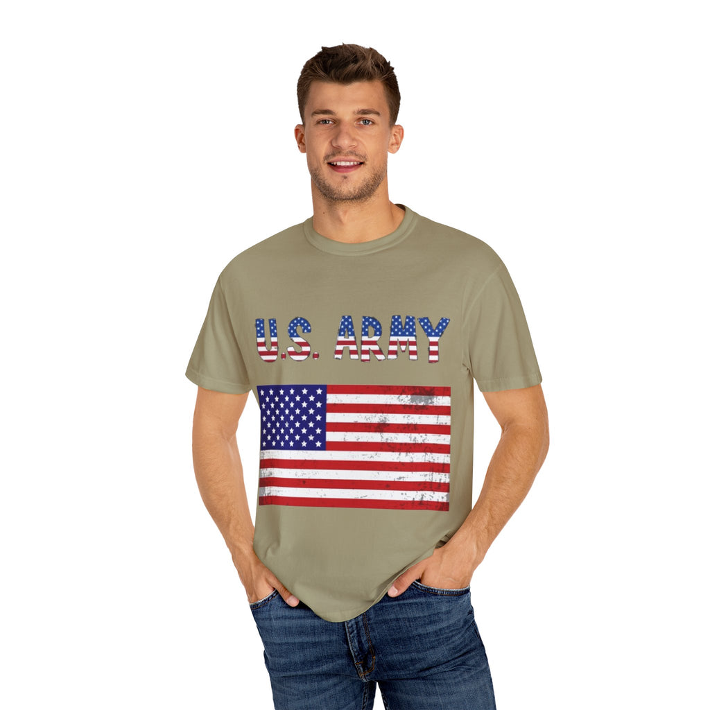 Patriotic U.S. Army T-Shirt for Veterans, Casual Wear, Memorial Day, Independence Day, Gift for Military Families