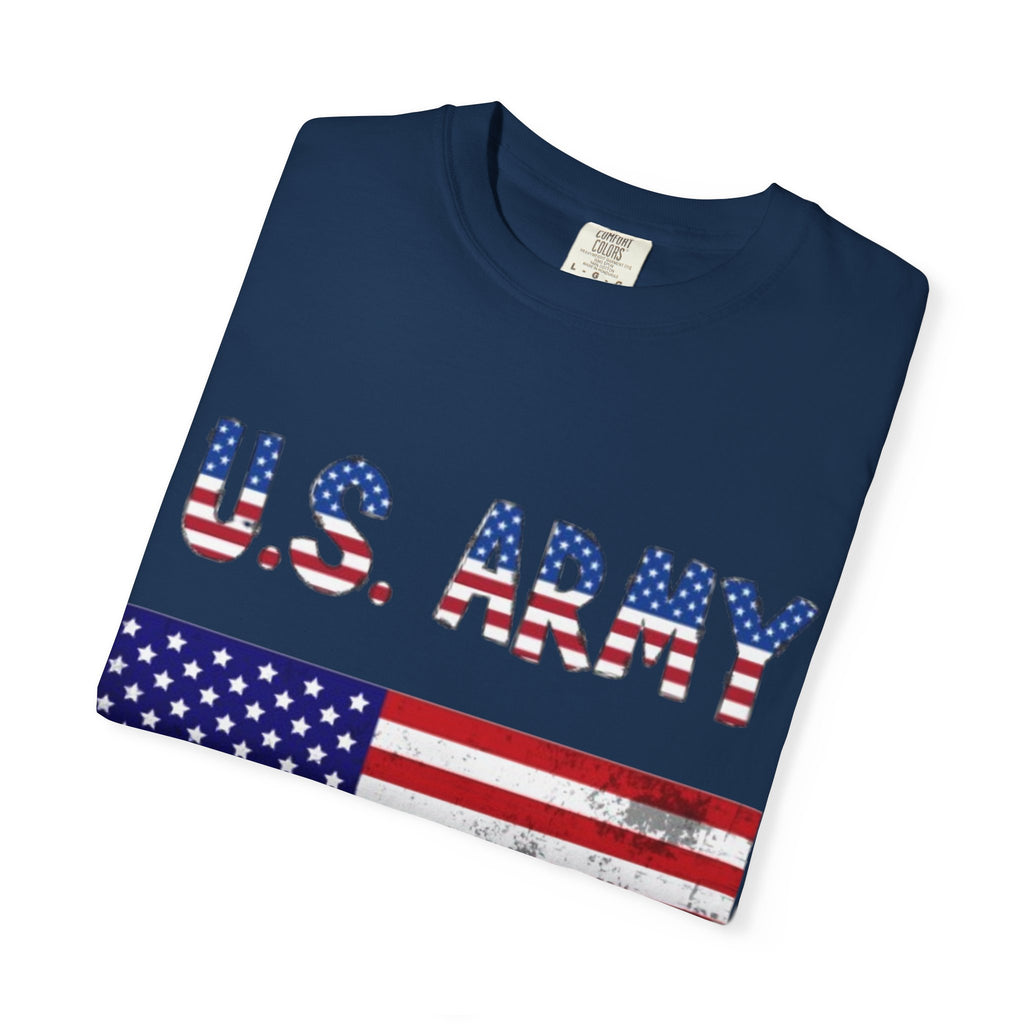 Patriotic U.S. Army T-Shirt for Veterans, Casual Wear, Memorial Day, Independence Day, Gift for Military Families