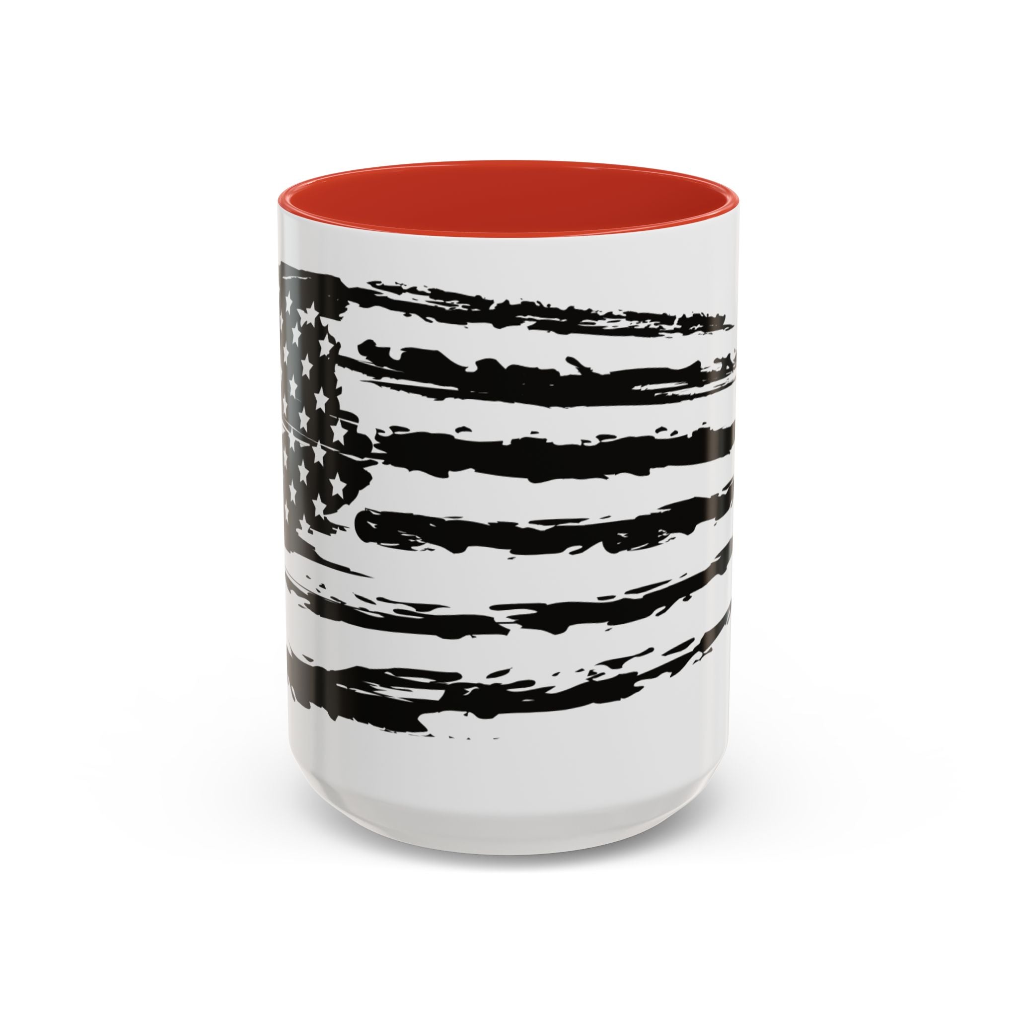 Americana Accent Mug - Black Handle Coffee Cup | 4th of July Gift | Kitchen Decor