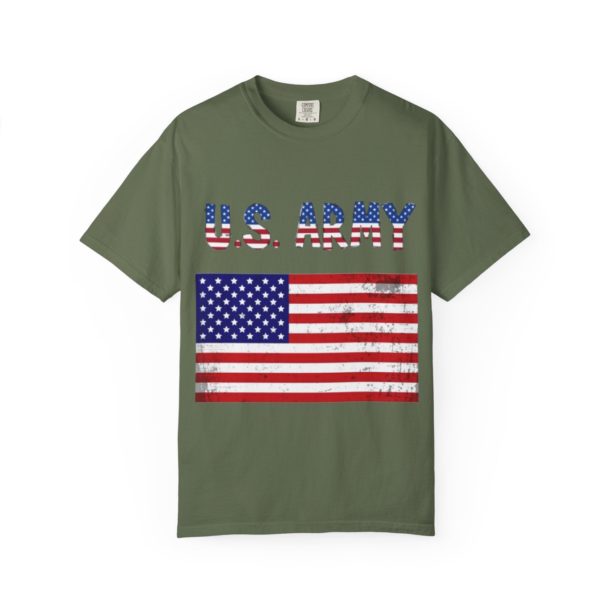 Patriotic U.S. Army T-Shirt for Veterans, Casual Wear, Memorial Day, Independence Day, Gift for Military Families