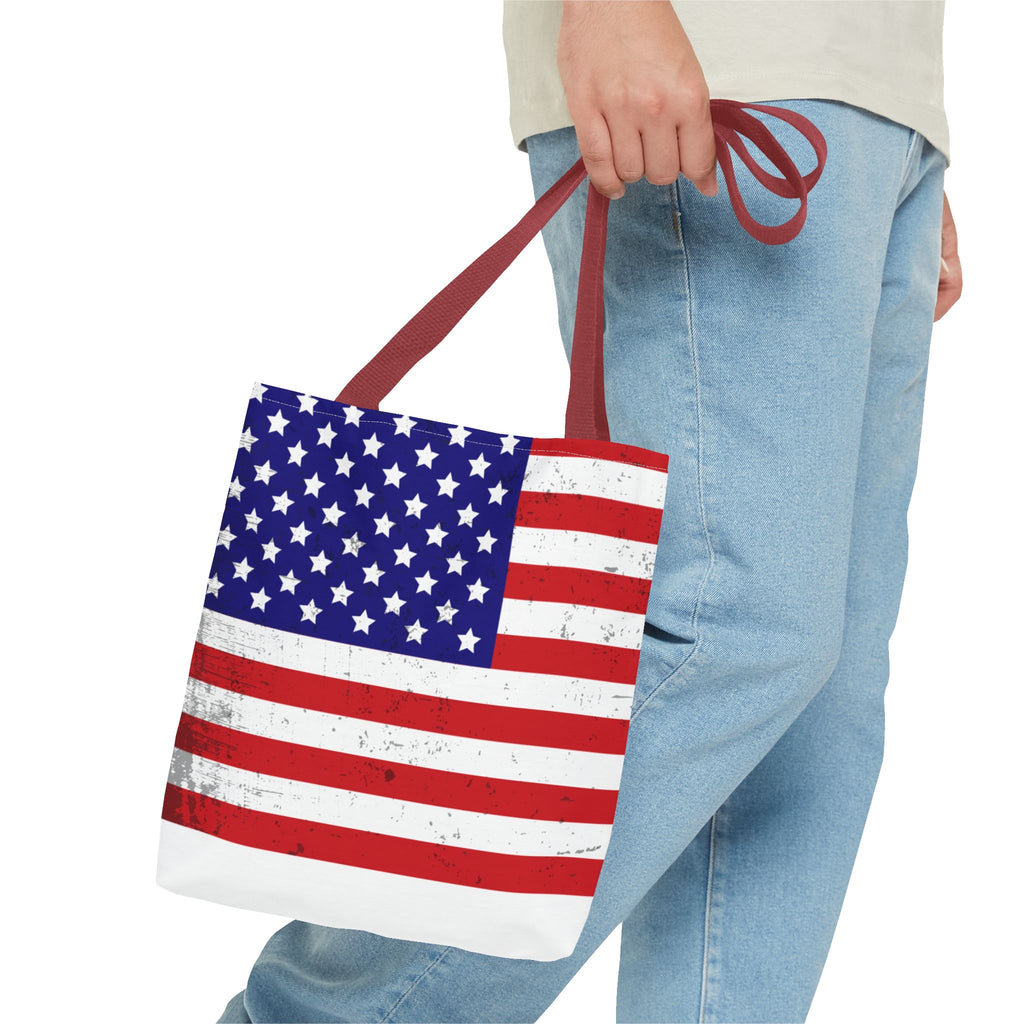 Patriotic Tote Bag - All-Over Print American Pride Bag for Shopping & Everyday Use