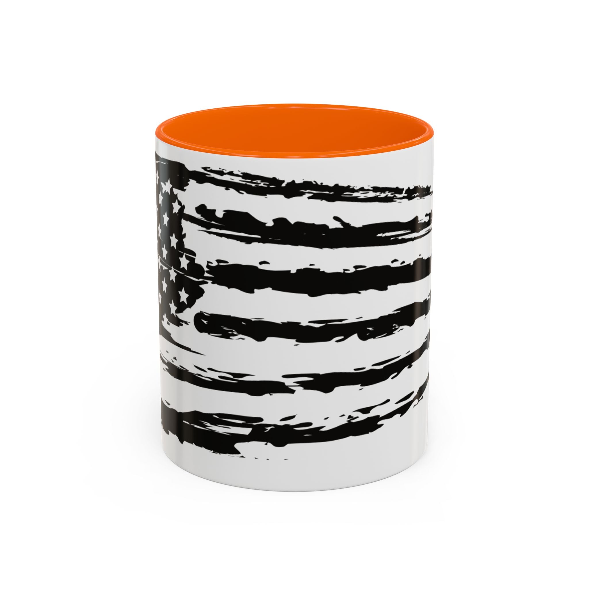 Americana Accent Mug - Black Handle Coffee Cup | 4th of July Gift | Kitchen Decor