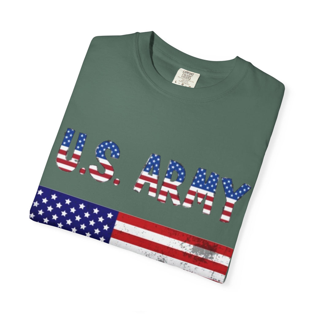 Patriotic U.S. Army T-Shirt for Veterans, Casual Wear, Memorial Day, Independence Day, Gift for Military Families