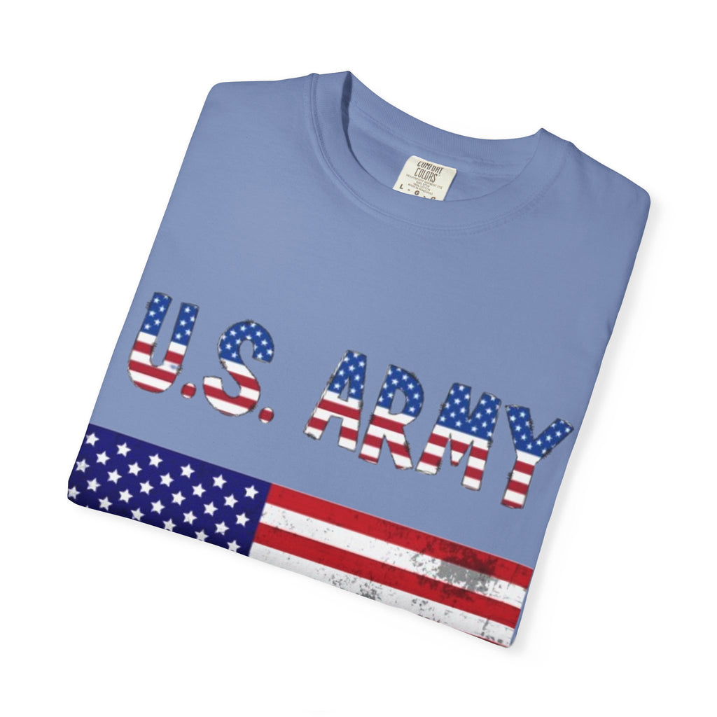 Patriotic U.S. Army T-Shirt for Veterans, Casual Wear, Memorial Day, Independence Day, Gift for Military Families