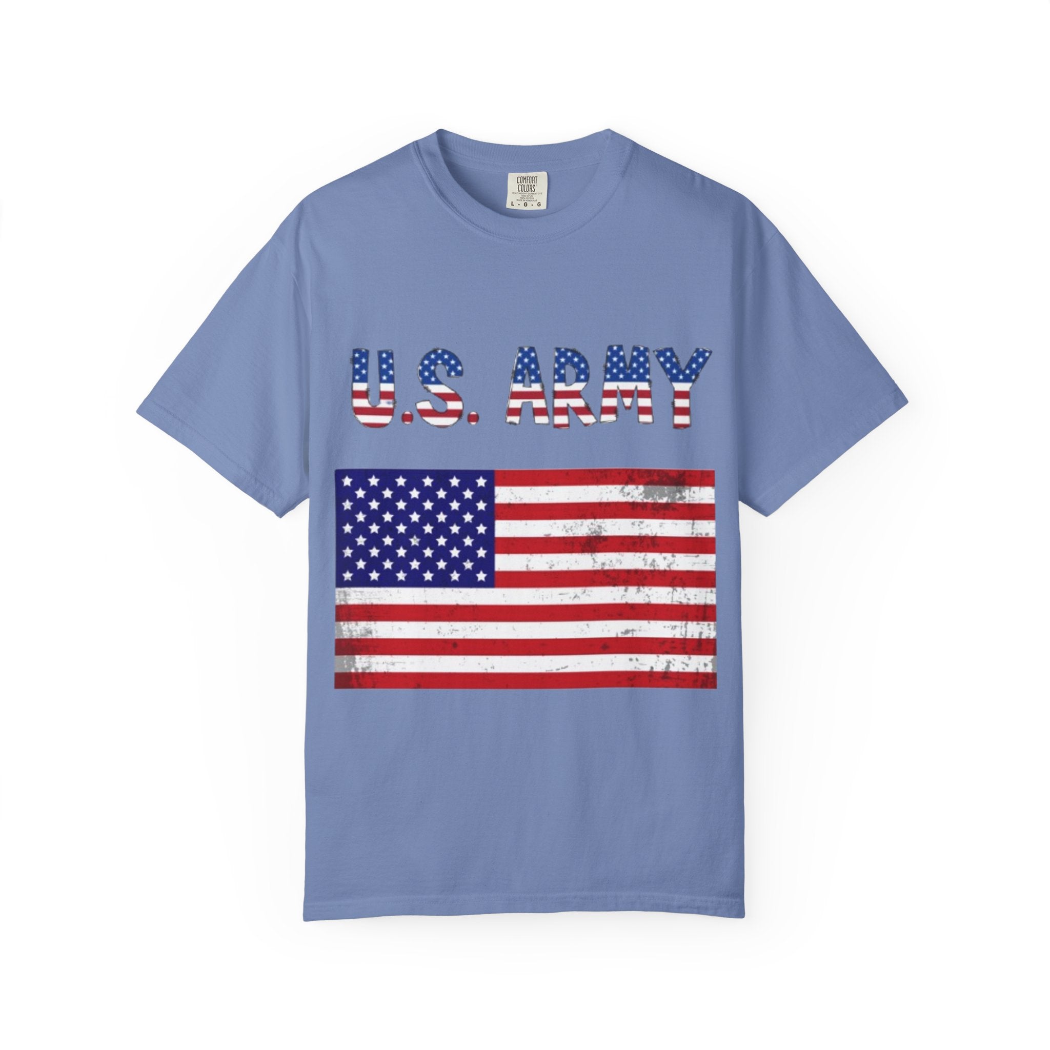 Patriotic U.S. Army T-Shirt for Veterans, Casual Wear, Memorial Day, Independence Day, Gift for Military Families