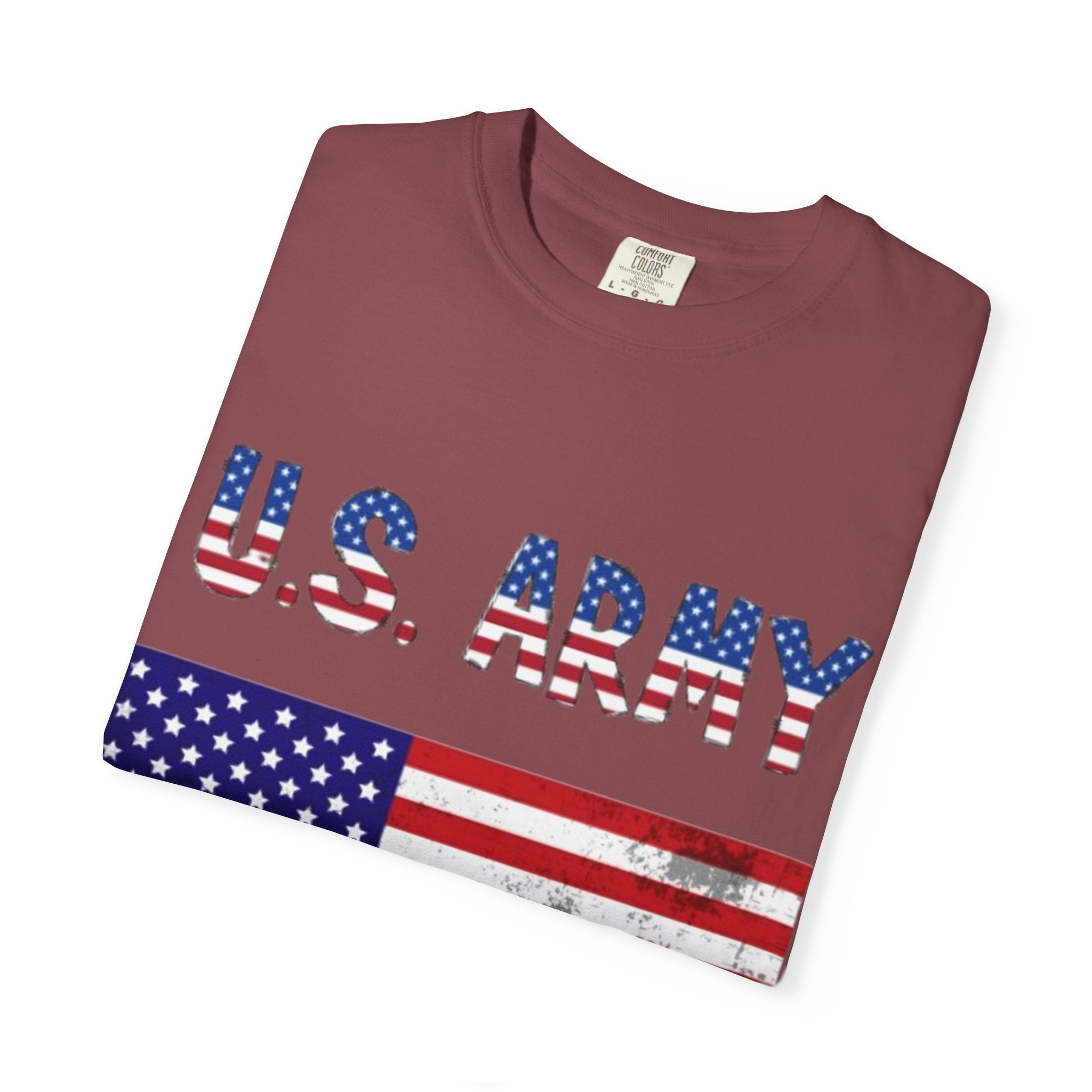 Patriotic U.S. Army T-Shirt for Veterans, Casual Wear, Memorial Day, Independence Day, Gift for Military Families