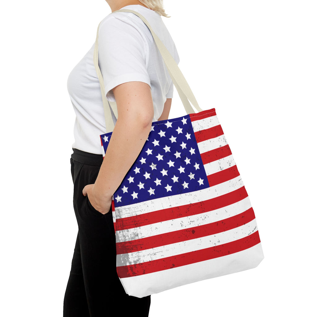 Patriotic Tote Bag - All-Over Print American Pride Bag for Shopping & Everyday Use