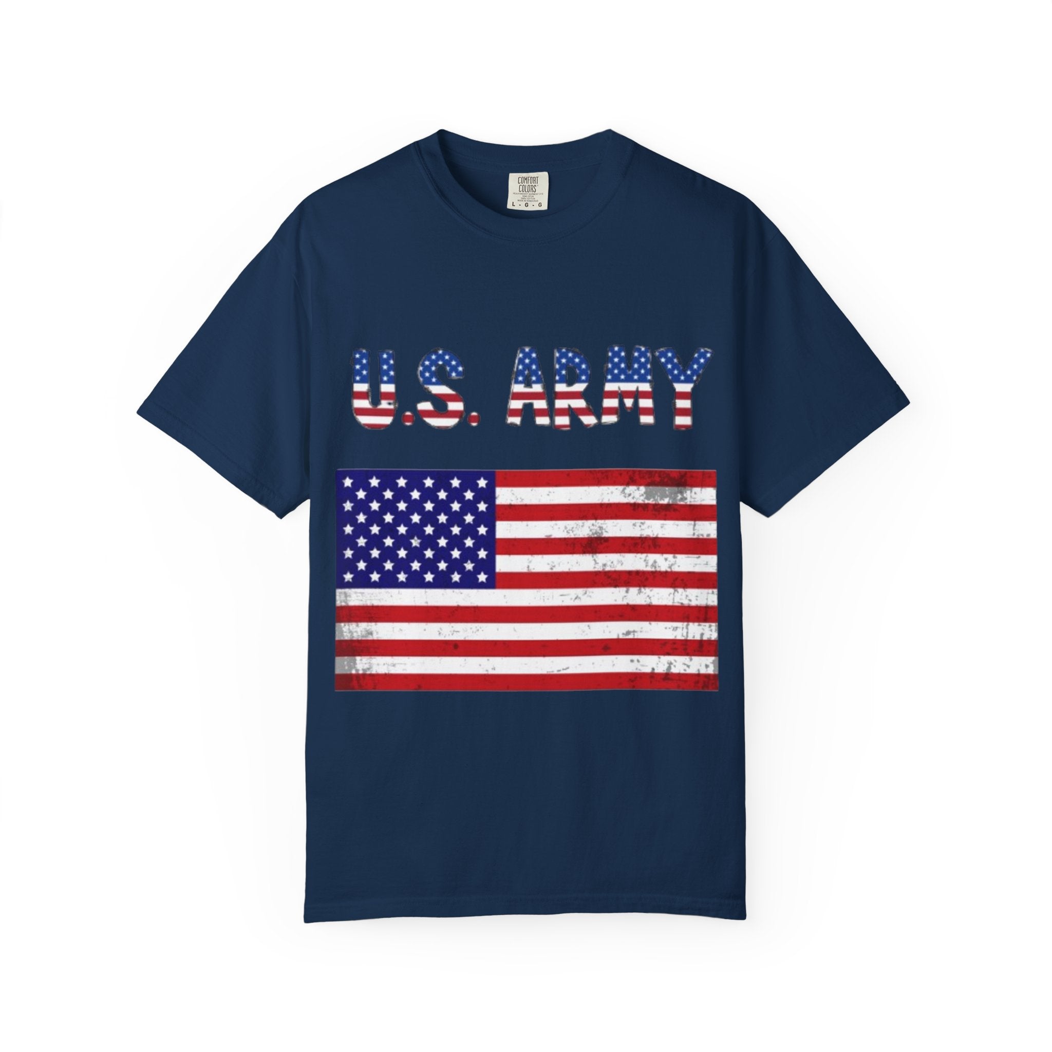 Patriotic U.S. Army T-Shirt for Veterans, Casual Wear, Memorial Day, Independence Day, Gift for Military Families