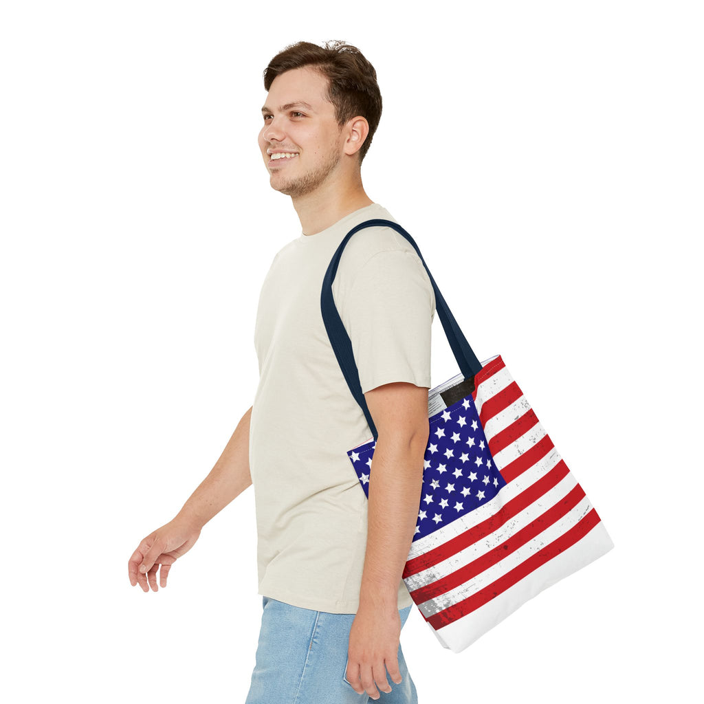 Patriotic Tote Bag - All-Over Print American Pride Bag for Shopping & Everyday Use