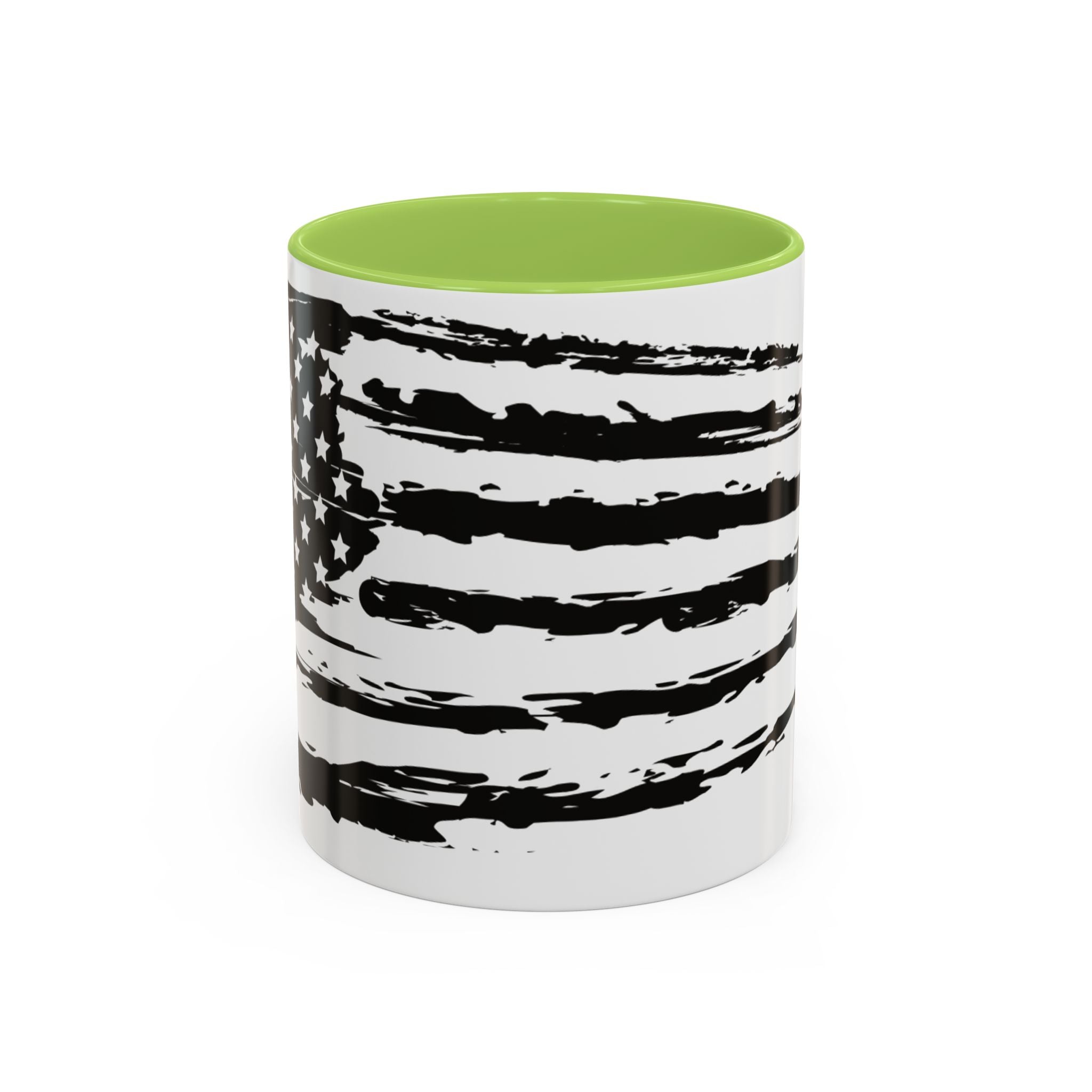 Americana Accent Mug - Black Handle Coffee Cup | 4th of July Gift | Kitchen Decor