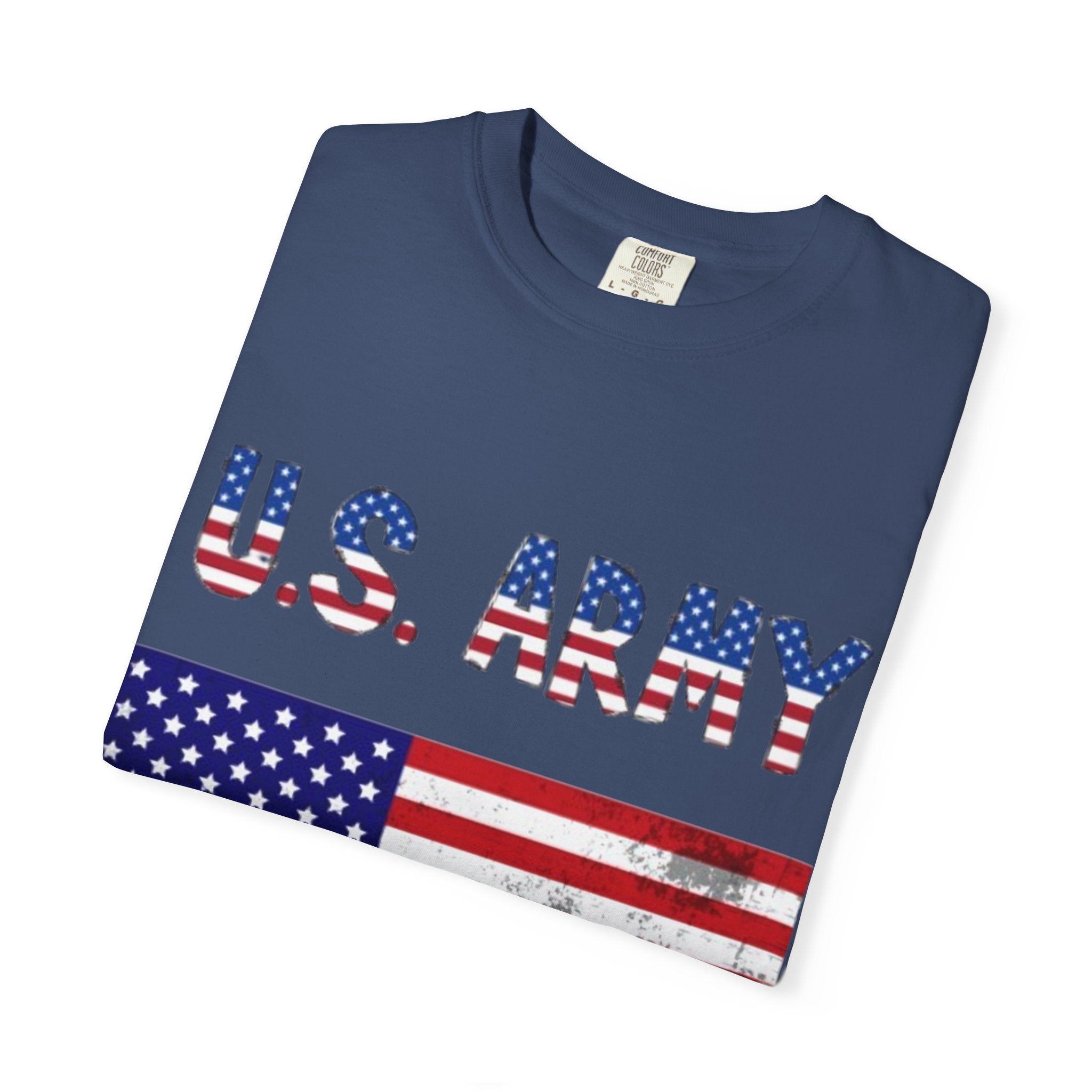 Patriotic U.S. Army T-Shirt for Veterans, Casual Wear, Memorial Day, Independence Day, Gift for Military Families